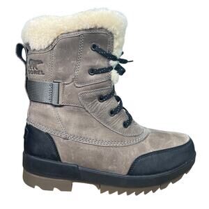 Sorel Women’s Tivoli IV Parc Grey Waterproof Winter Boots Size 9
